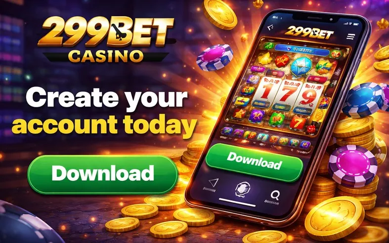 299Bet app download banner for Android and iOS