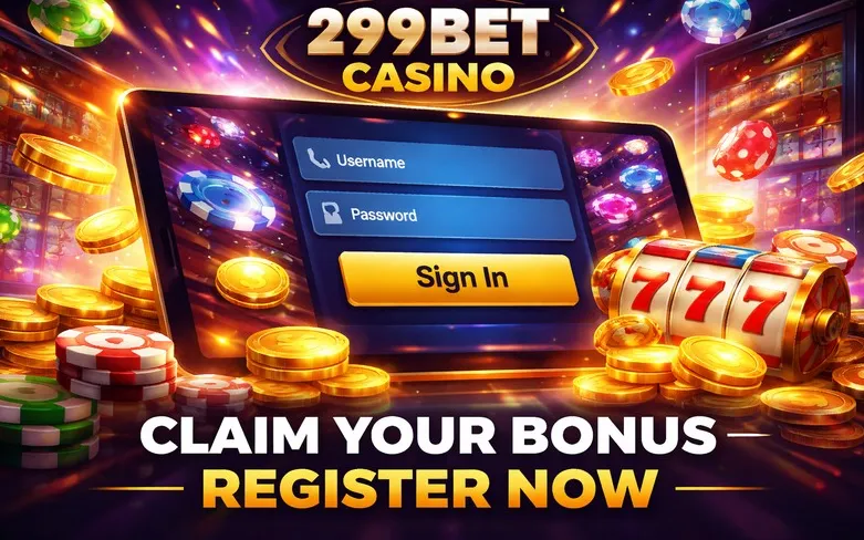 299Bet login page banner